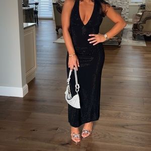 Zara black guest dress